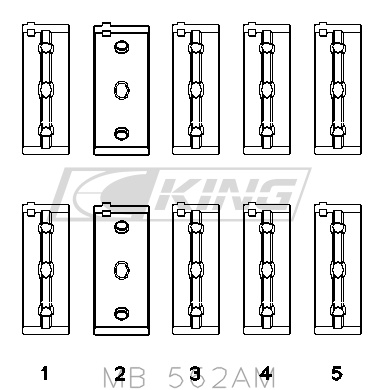 KING Runkolaakerit Fiat/Lancia/Seat 1.3-2.0L