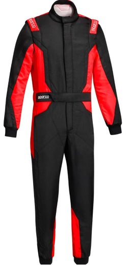 SPARCO SPRINT ADVANCED (FIA) -ajopuku, musta/punainen