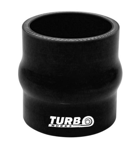 TURBOWORKS Silikoniletkuliitos (joustava) musta